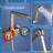 3 Handle Wall Clawfoot Tub Faucet with Diverter-69317361
