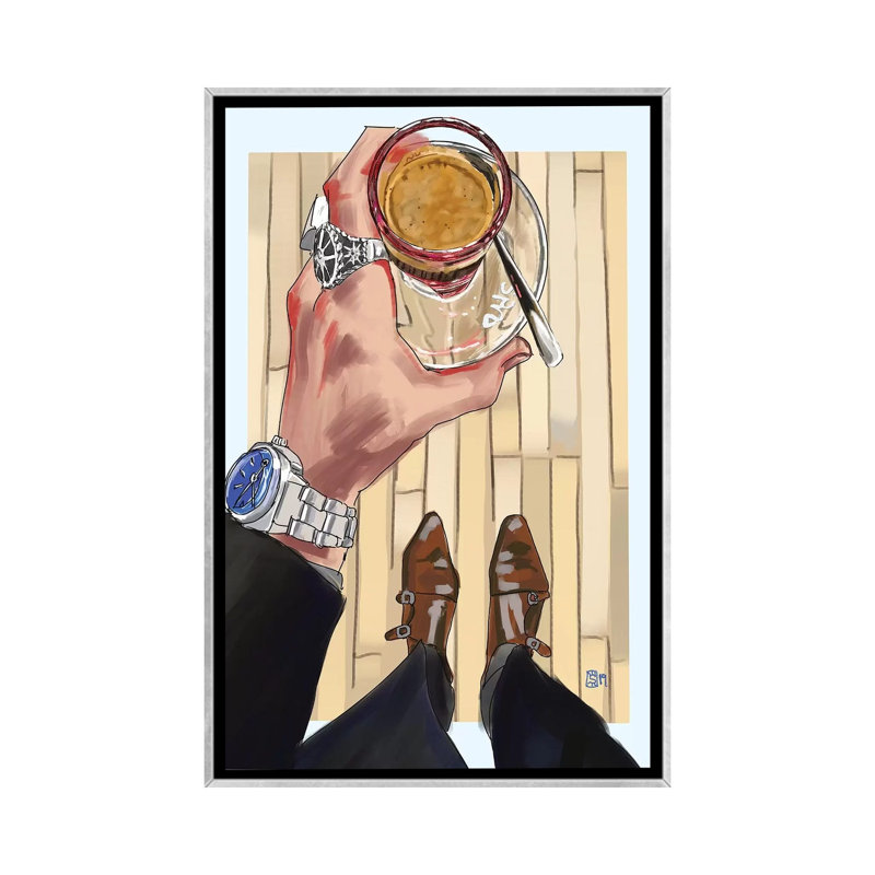 «Squibb» par Sunflowerman - reproduction d'art, H 26 po x l 18 po x 1,5 po, Toile avec cadre argenté