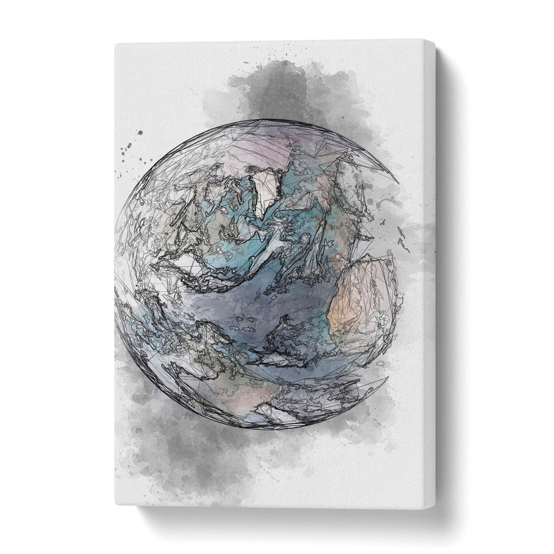 Blue Marble of Planet Earth - Wrapped Canvas