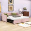 Lit de jour polyvalent en velours simple avec couchette simple-934914960
