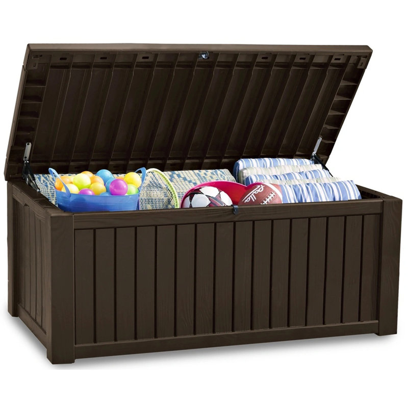Keter Rockwood Cushion Box 570L BROWN, Brown