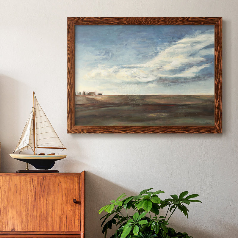 «Coming Storm», peinture sur toile encadrée, Érable, H 26 po x l 38 po x P 1,5 po