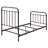 Dark Bronze Metal Spindle Twin Panel Bed