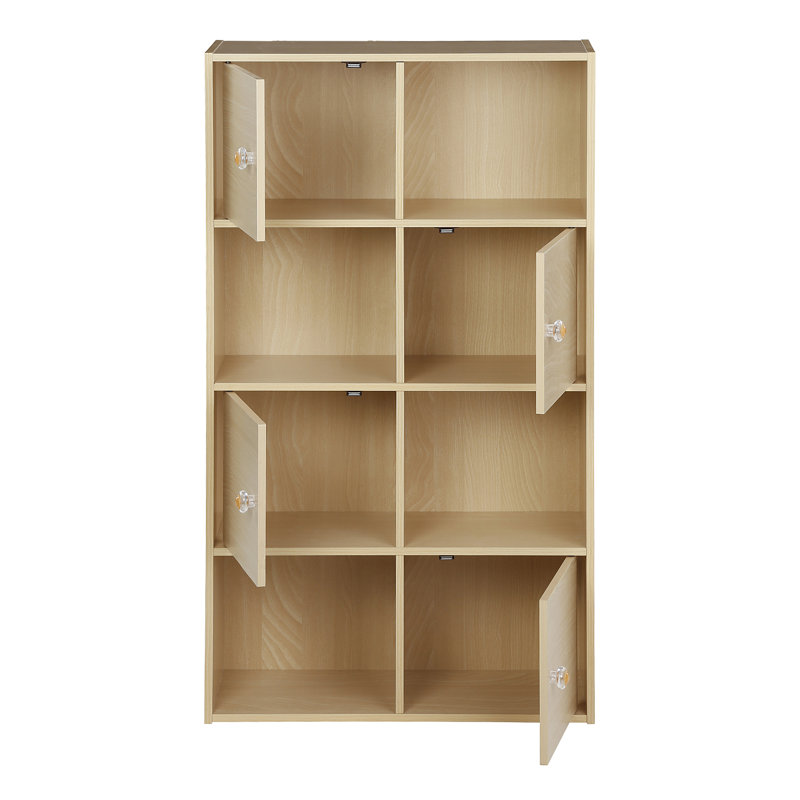 105.9cm H x 59.9cm W Cube Bookcase, Light Cherry