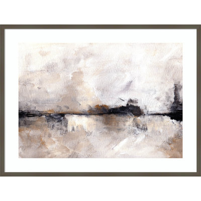 «Abstract Landscape Crop» par Yvette St. Amant, reproduction d'art encadrée sur bois