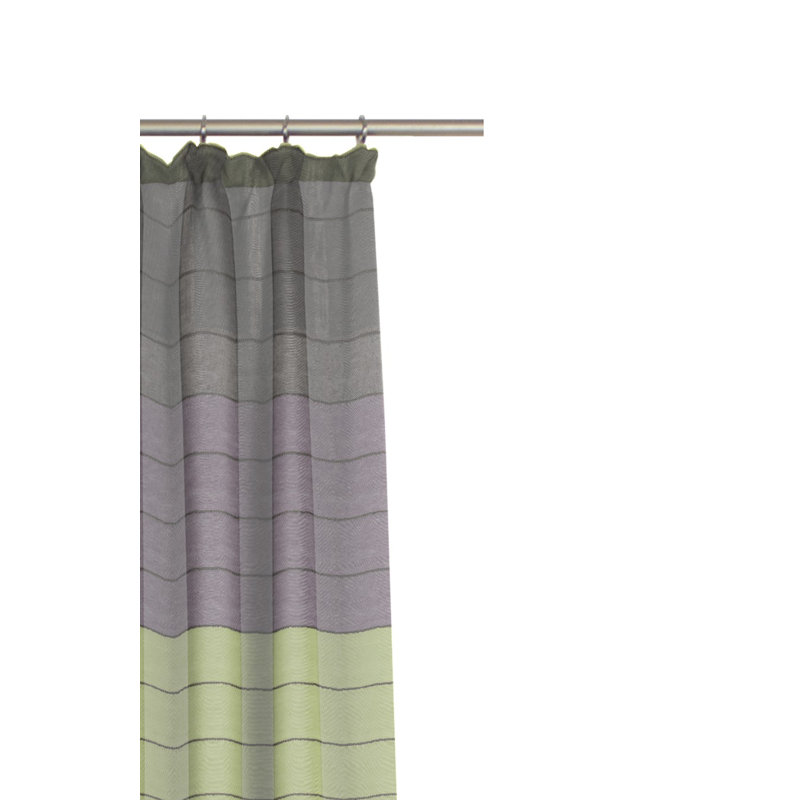 Hillevi Pencil Pleat Room Darkening Curtain, 135 W x 175 D cm, Purple/Green