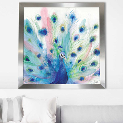 «Peacock Glory IV (Square)» par Dina June, reproduction