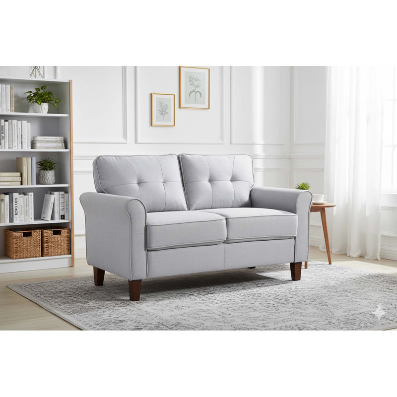 Causeuse moderne Mid-Century avec confort moelleux
