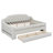 Upholstered Daybed With Trundle, Storage Drawers & LED Belt, Corner Bed Frame With Headboard-2123495869