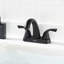 Robinet pour salle de bain à 2 poignées avec ensemble de bonde centrales-54503401
