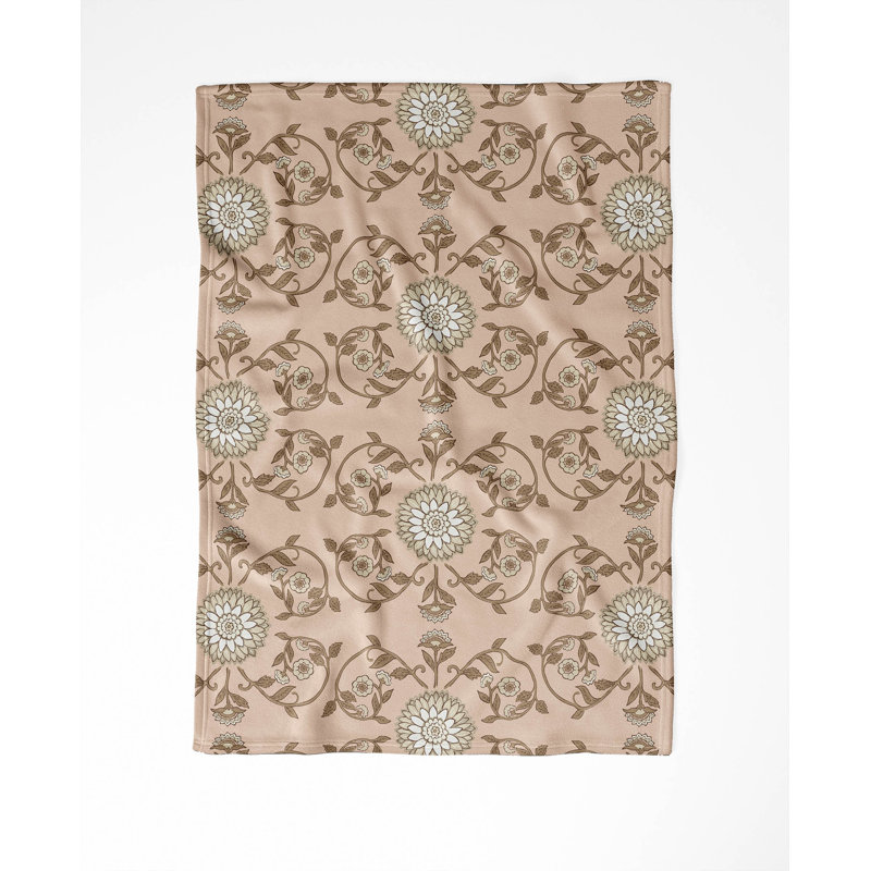 Couverture légère en velours de coton Ezimea, L 60 po x l 50 po, Blush