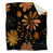 Orange/Black Floral