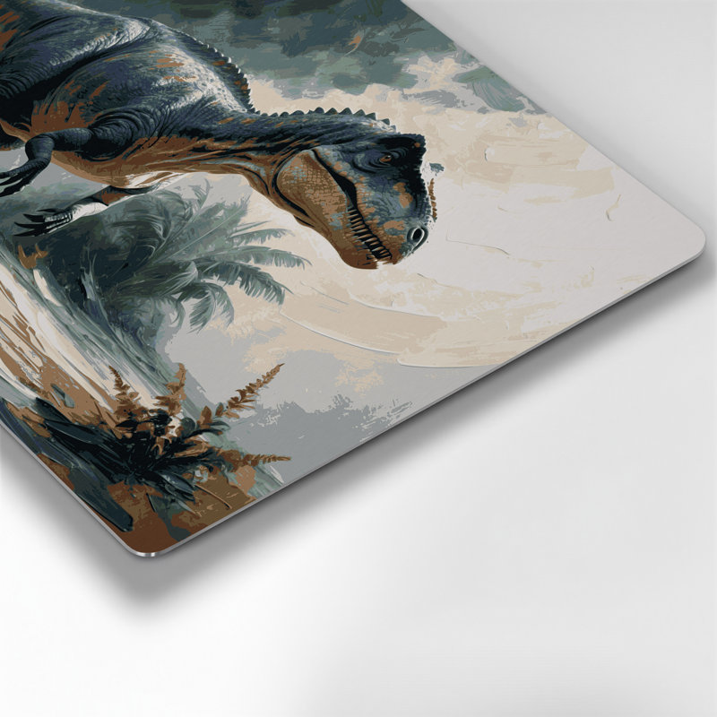 «Dinosaur Camarasaurus», art mural en métal noir, H 20 po x l 24 po