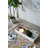 22x8x3" Rectangle White Marble Tray with Raised Edges-74907216