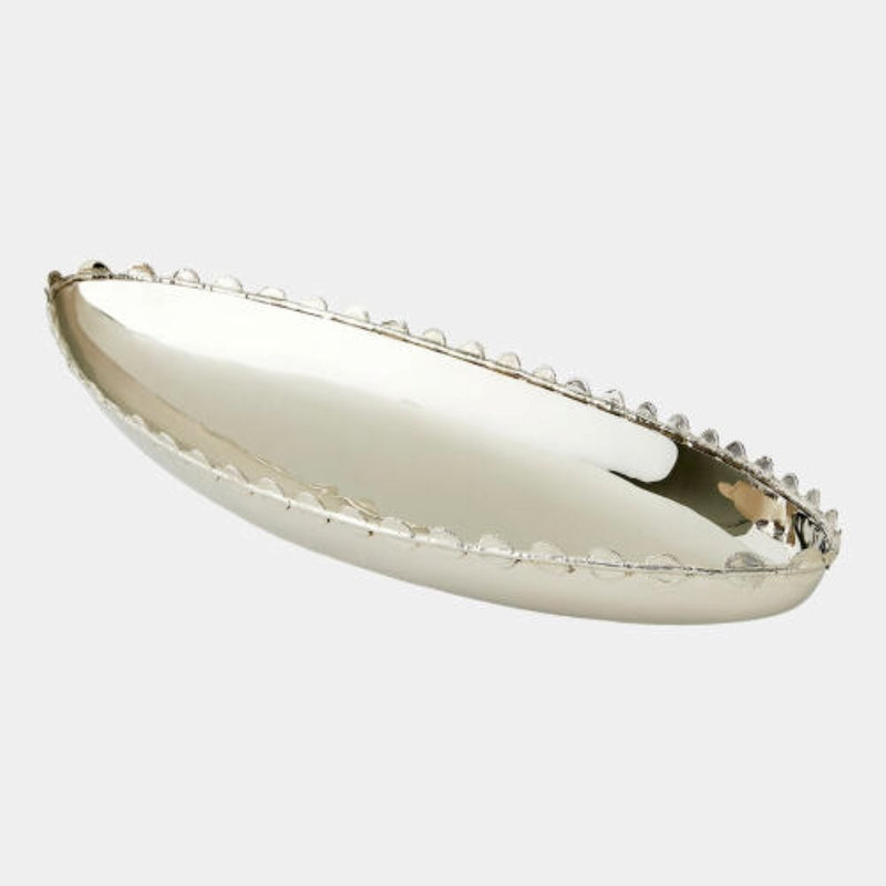 Pamela's Stainless Steel Decorative Bowl, Silver