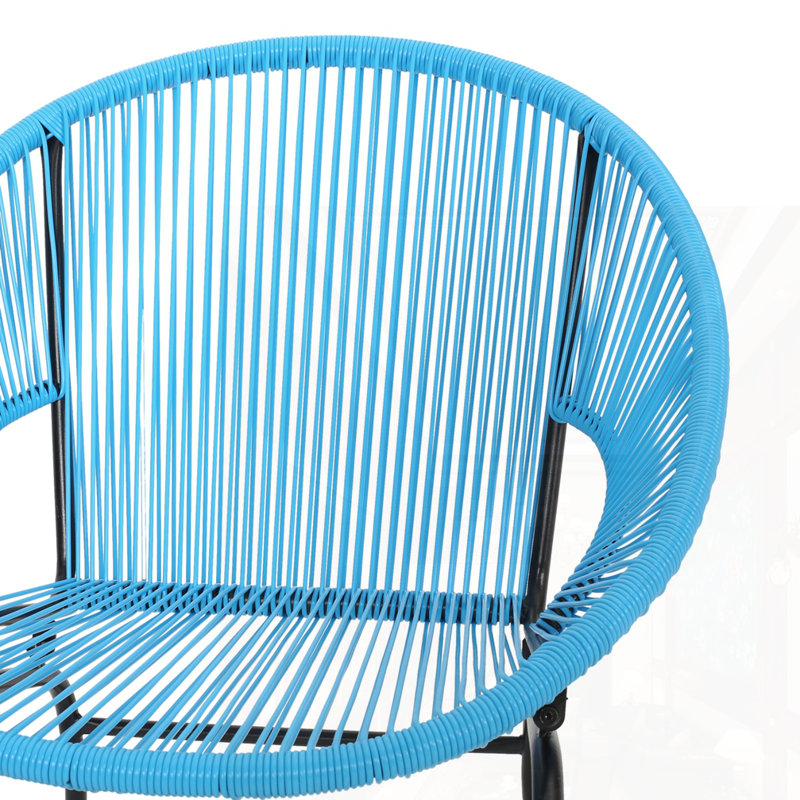 Ensemble de 2 chaises d'extérieur, Bleu