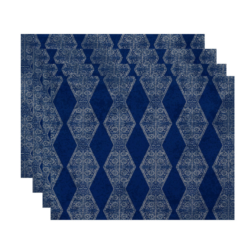 Ensemble de napperons Harrel, Bleu