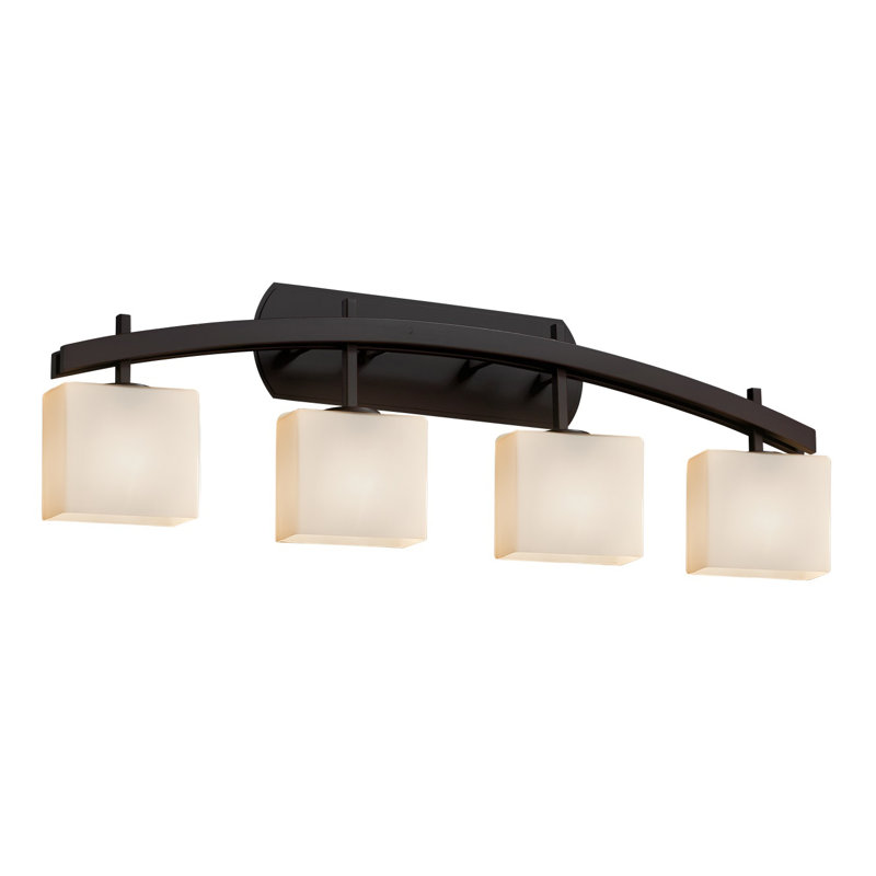 Casson 4 - Light Bath Bar, Dark Bronze, Opal