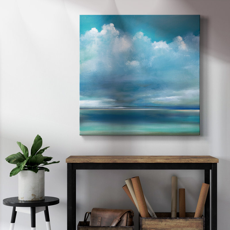 Tranquil Seas II - Toile tendue avec châssis de qualité supérieure - prête à être accrochée
