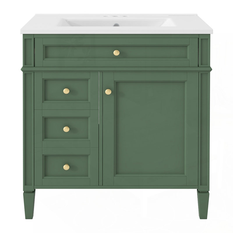 Meuble-lavabo moderne avec rangement abondant et design élégant