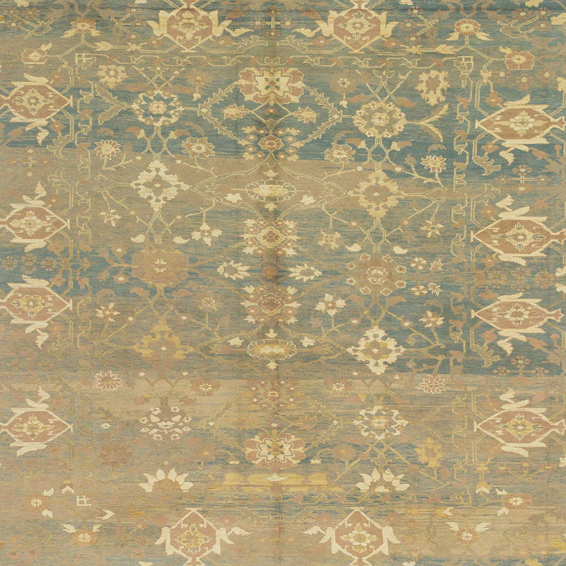 Abstract Indoor Rug, Square 5'