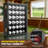 Golf Ball Display Case Frame for 30 Balls, Dustproof Solid Wood Holder Box