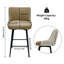 Bar Stool Upholstered Counter Height Bar Stool With Lion Knocker Breakfast Swivel Bar Chair For Kitchen Island-1370927067-1363191658