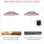 Cristina 220cm Beach Parasol-2070368656