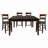 Cherry Finish Dining Set 5Pc Counter Height Table With Extension Leaf And 4X Wood Frame Counter Height Chairs Transitional Style Furniture-1868449308