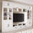 4-piece Entertainment Center Storage Credenza