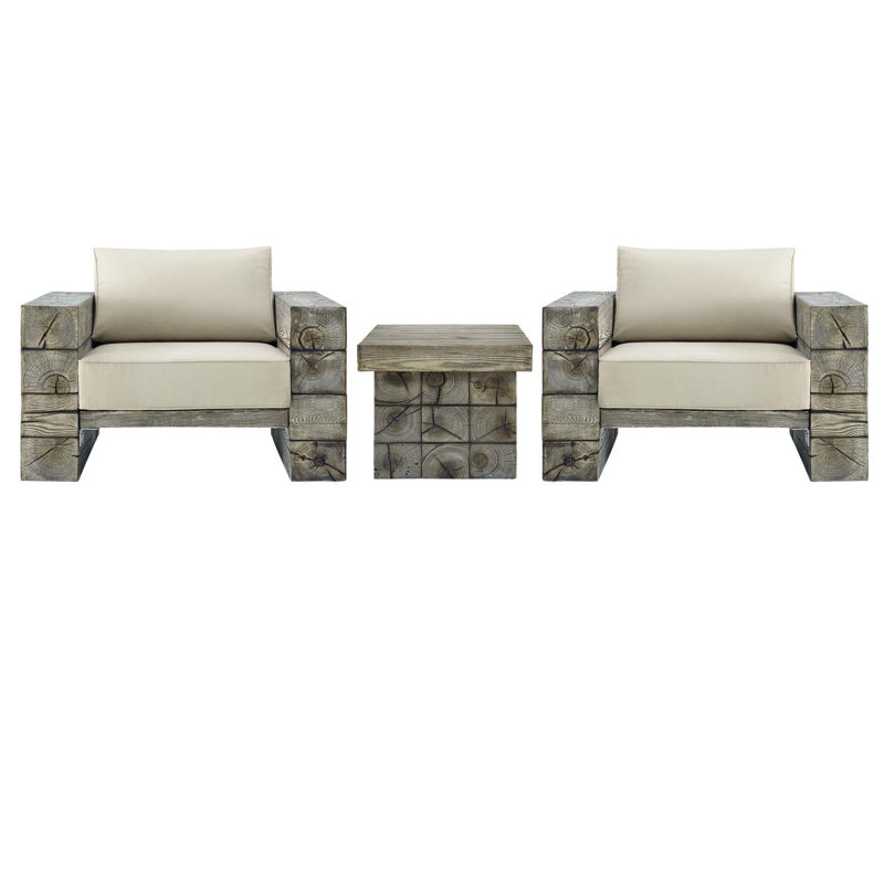 Ensemble de patio extérieur 3 pièces Manteo