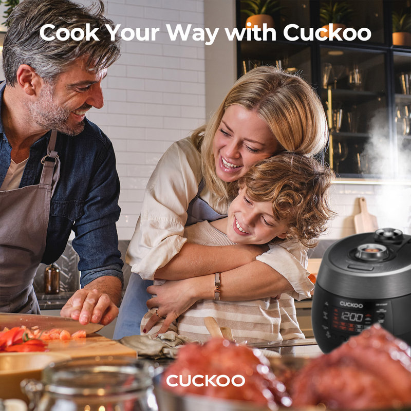 Black 6-Cup Stainless Steel Electric Rice Cooker with Steamer