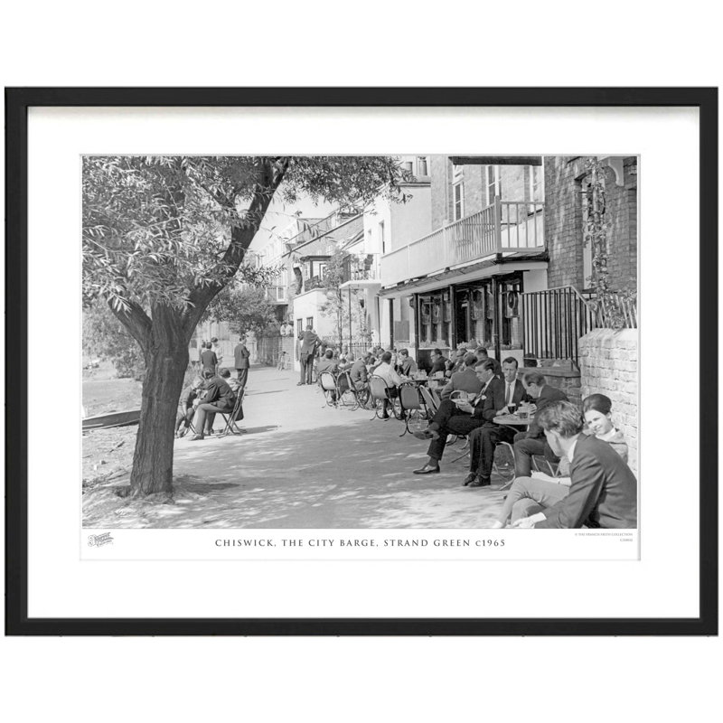 Chiswick, The City Barge, Strand Green C1965 by Francis Frith - Single Picture Frame Print, 28cm H x 36cm W x 2.3cm D