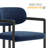 Elio Barrel Fabric And Metal Dining Chair-109758053