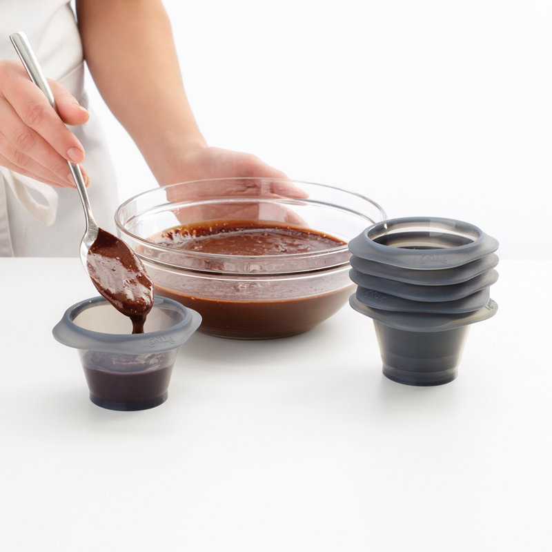 Lékué Silicone Molten Lava Cake Molds, Set of 6