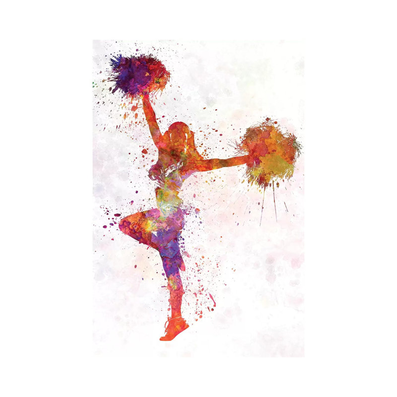 Young Woman Cheerleader VI by Paul Rommer - Wrapped Canvas Gallery-Wrapped Canvas Giclée, 101.6 cm H x 66.04 cm W
