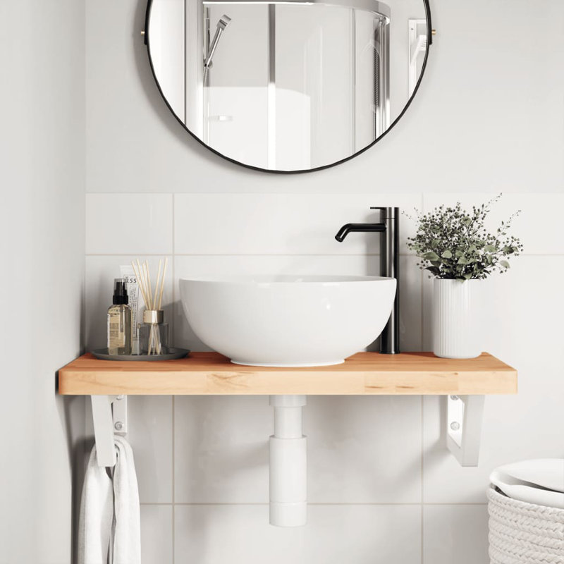 Accent Shelf, White, 4" H x 80" W x 40" D