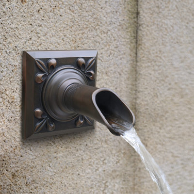 Handcrafted Outdoor Brass Waterfall Fountain