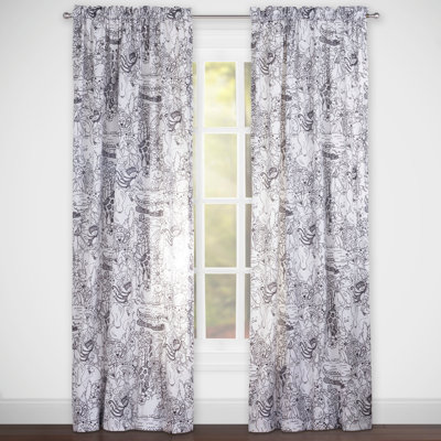 Jungle Jamboree Semi Sheer Curtain