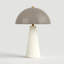 Lampe de table champignon scandinave moderne en céramique 17,8 po Fistes pour la chambre à coucher et le salon-568801681