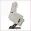Fauteuil inclinable électrique surdimensionné inclinable, inclinable électrique en tissu avec télécommande Poche latérale | Gris clair