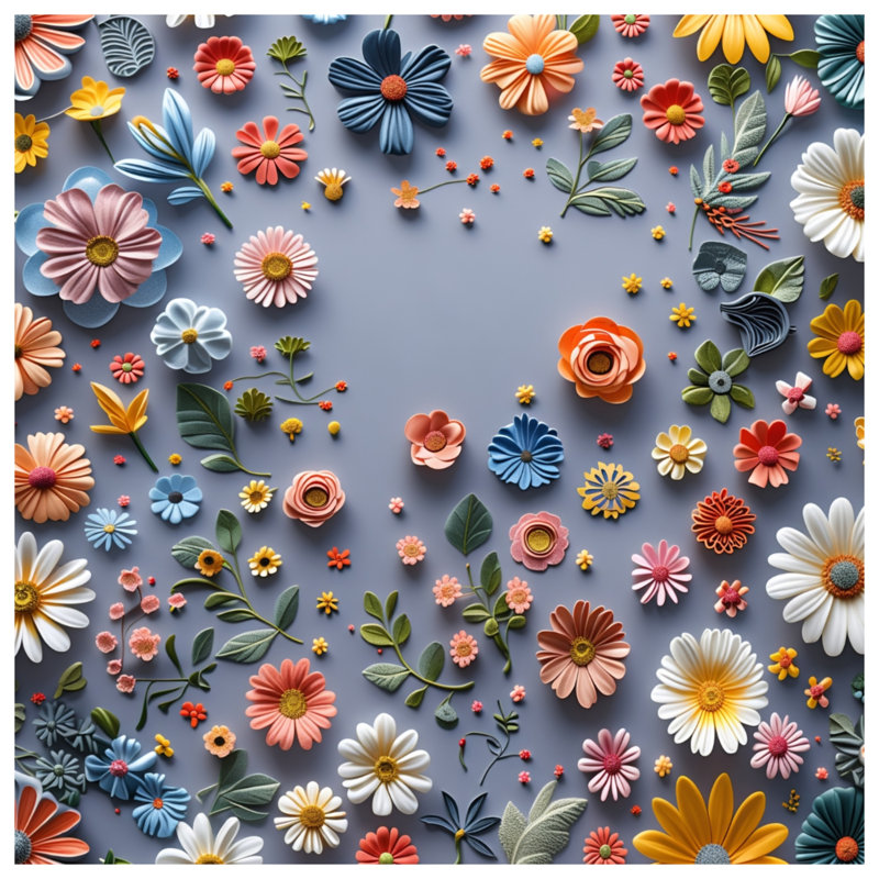 Toile florale tendue sur châssis - Décoration murale nature , 16 po x 20 po