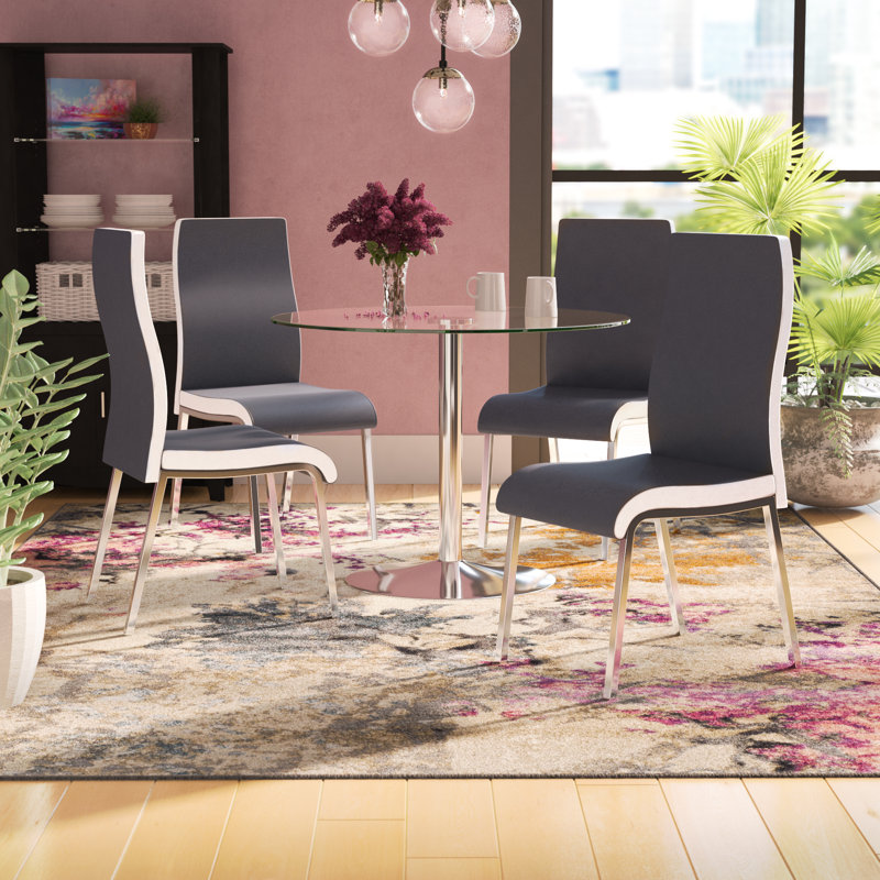 Ensemble repas 2 personnes Salerno, 5 (1 table + 4 chaises)