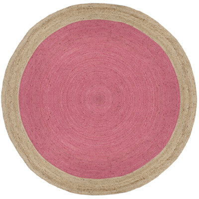 Tapis en jute de fibre naturelle tissé à la main Vicksburg