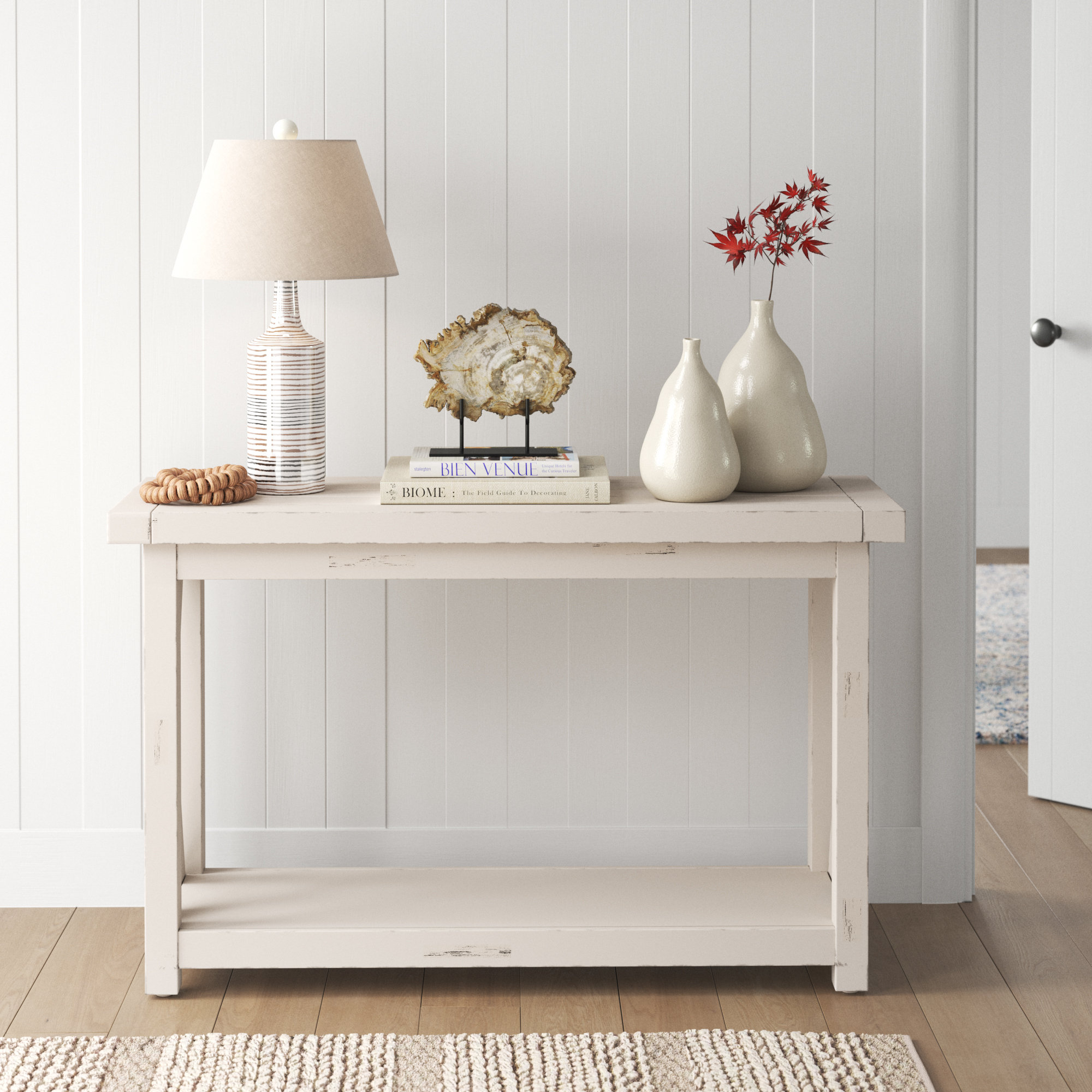 Console table outlet off white