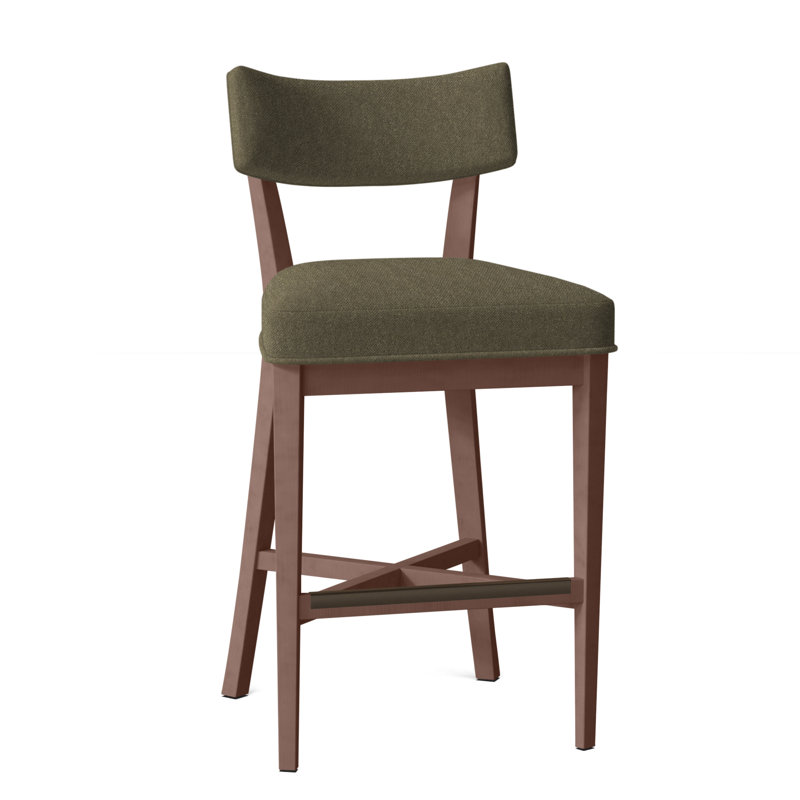 Tabouret de bar 29,5 po Juliet, Perigold Banks Balsam, Noyer, Tabouret de bar (siège d'une hauteur de 29,5 po)