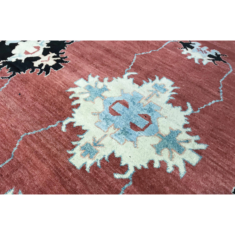 Hand-Knotted High-Quality Rust Area Rug