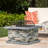 28" Square Fire Pit - Fiberglass Reinforced Cement Build, Iron Security, Simple Assembly Kit With Tools & Instructions Supplied, Stone Gray Color Scheme, Enhances Backyard And Patio, Perfect For