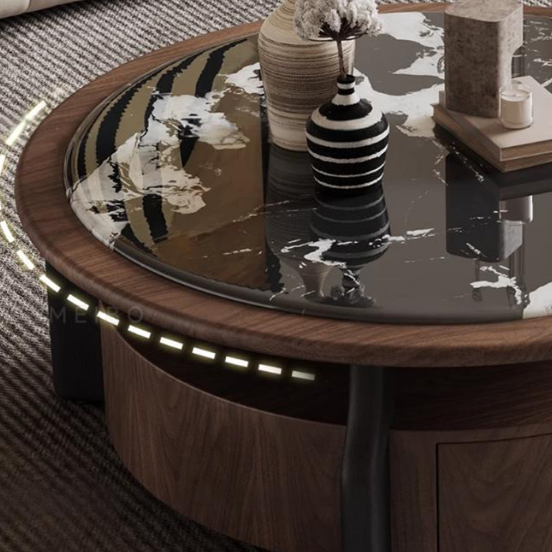 Table basse légère et luxueuse