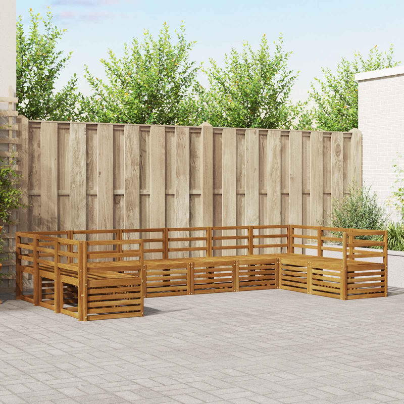 363cm Wide Patio Sectional Set